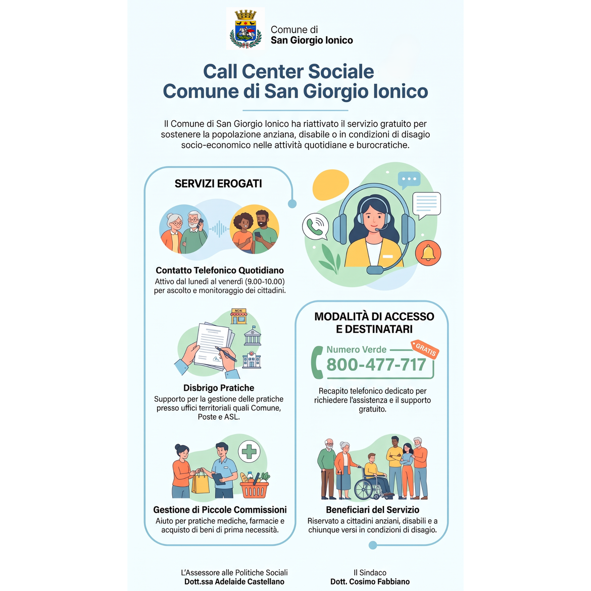 Immagine: call center sociale 