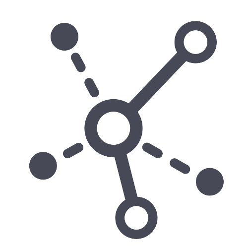 Figura stilizzata di cerchi collegati