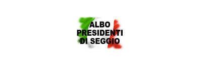 Immagine: ALBO PRESIDENTI DI SEGGIO