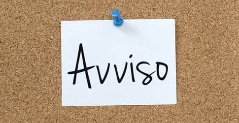 Immagine: AVVISO