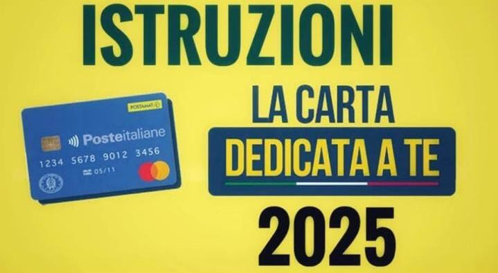 Immagine: carta dedicata a te 2025