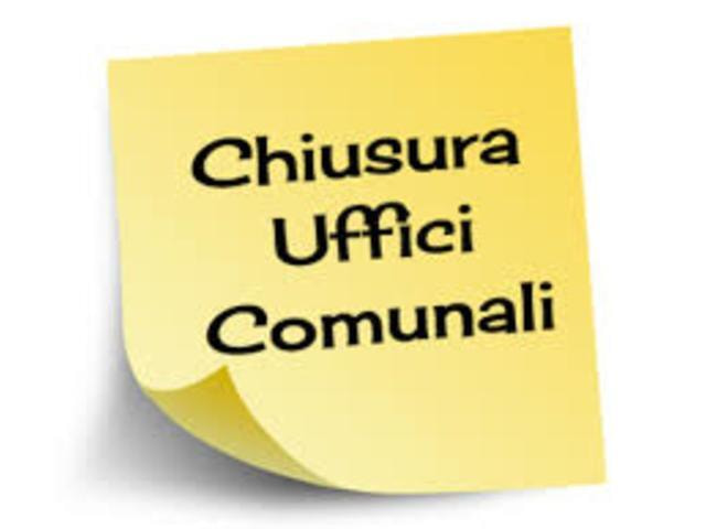 Immagine: CHIUSURA UFFICI COMUNALI