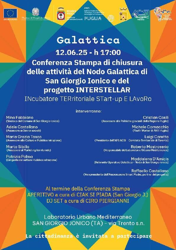 Galattica - Rete Giovani Puglia “INTERSTELLAR – INcubatore TERritoriale STArtup E LAvoro”