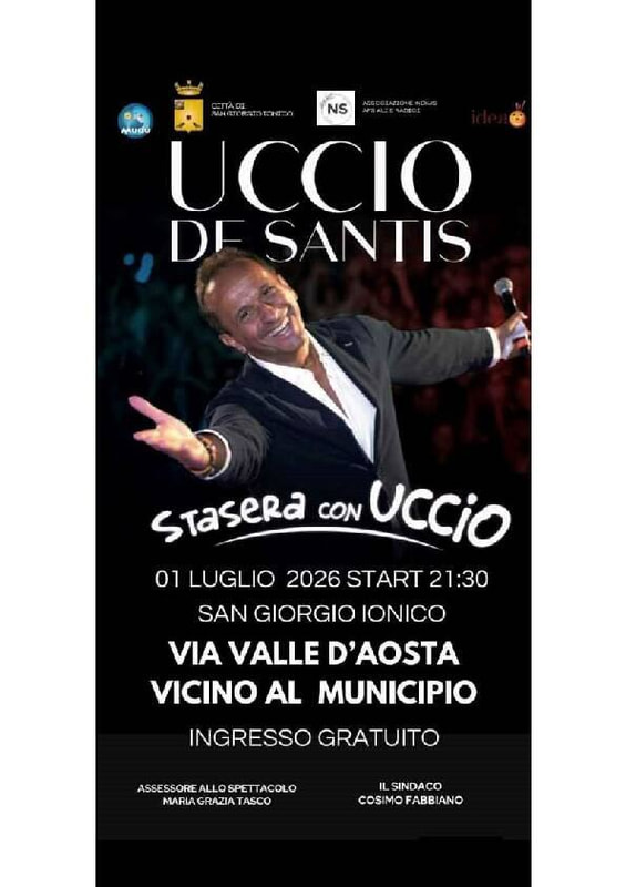 ESTATE 2026 - Spettacolo del 1 luglio