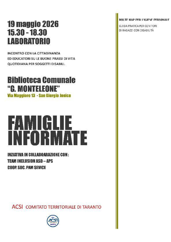 Immagine: Locandina Acsi